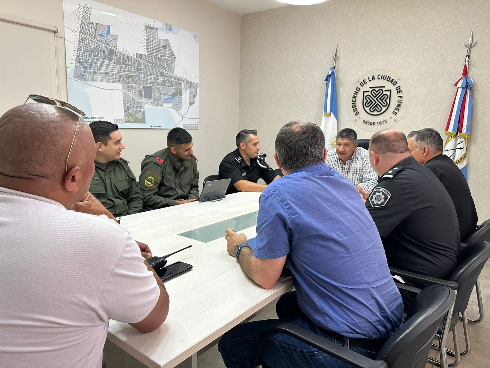 Operativo Verano 2023/2024: se reunieron las fuerzas de seguridad en Funes